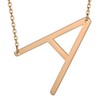 HUAN XUN Big Initial A Necklaces Stainless Steel Jewelrys Name