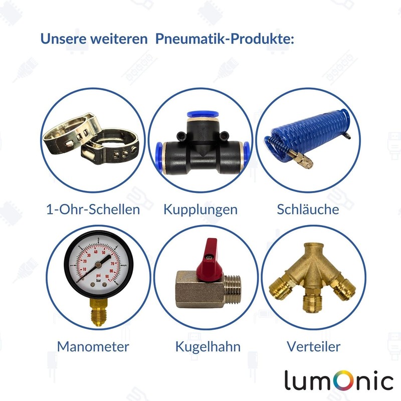 Lumonic I 20 x 2-Ear Clamps 5-7 mm I Galvanised