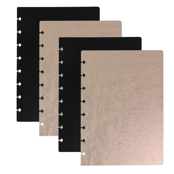 Crapyt 4 PCS Discbound Notebook DiscBound Planner Supplies Notebook Cover