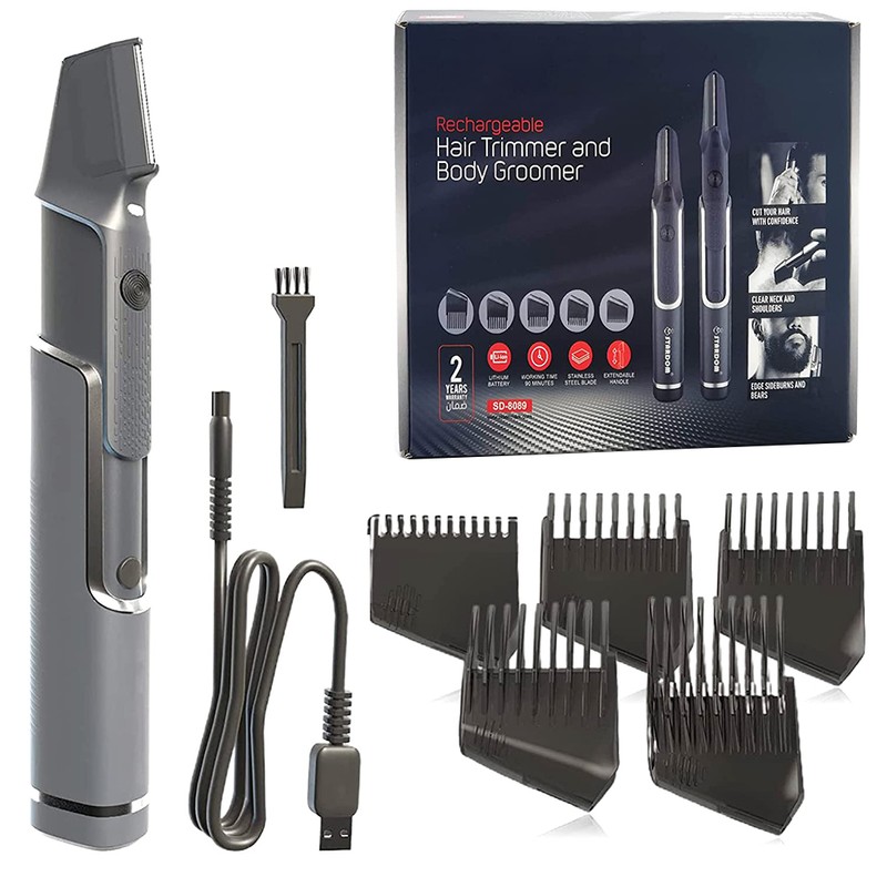 5 in 1 Hair Trimmer and Body Groomer Retractable USB