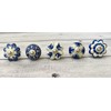 ARTISNO Blue & White Ceramic Knobs Kitchen Cabinet Drawer Knobs