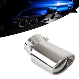 Muffler Cutter, Diameter 2.5 inches (63 mm), Inner Diameter 2.1 inches (53 mm), Up 5.6 °F (15 °C), Tail Expi, Exhaust Pipe, Tail Throat, Automobile General Modification, Stainless Steel, Rust Proof