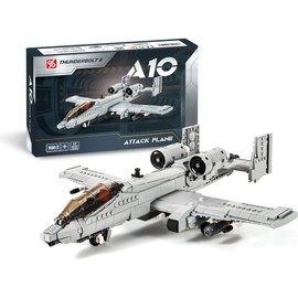 DAHONPA A10 Warthog Attack Plane Military Series Building Bricks Set (900 Pcs) Air-Force Fighter Build Blocks Toy, Gift for Adult
