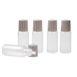Natural Cosmetics Laboratory Eyedropper Type Eye Drop Container, Gray Cap, 0.3 fl oz (10 ml), Set of 5