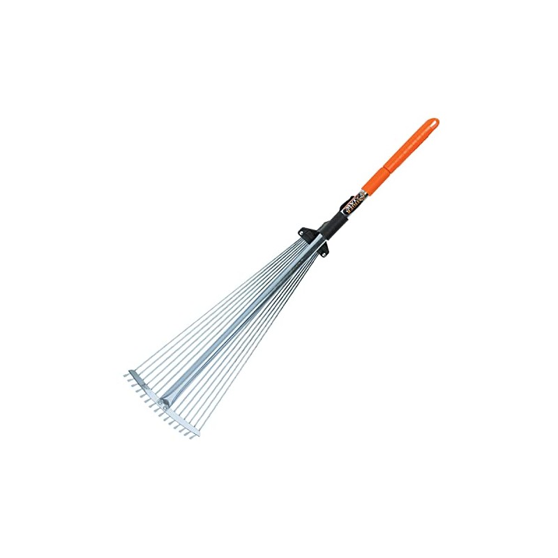 Large Rake - Tiger Jaw Rake with Telescopic Handle from