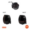 IMUSA 3.3qt Electric Air Fryer, Black
