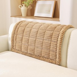 OstepDecor Washable Couch Cover for Dogs, Thick Pet Friendly Sofa Covers, Soft Couch Protector, Paw Cart Sofa Slipcovers, Cushion Protector for Leather, Sectional, Loveseat (35.4" x 35.4", Khaki)