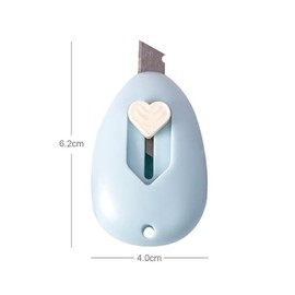 HLLMX 3 PCS Mini Retractable Utility Knife Box Cutter Letter Opener Retractable Letter Opener for Envelope, Package, Paper Cut, Safe Mail Opener （3 Color）