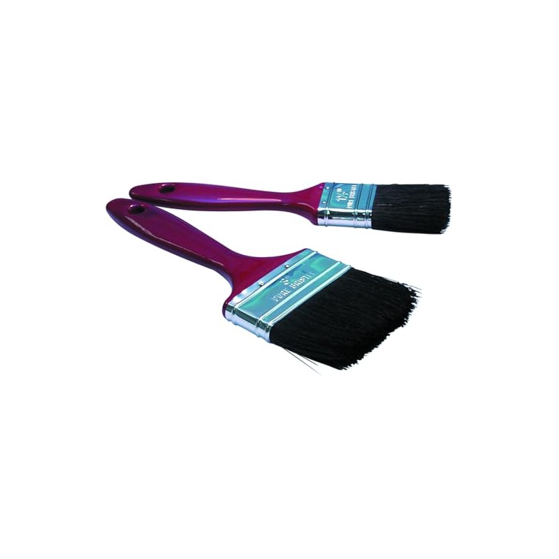 Paint Brushes Pure Bristles 3" With Wooden Handles Pack Qty