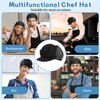 4Pcs Chef Hats, Cotton Professional Chef Hat for Cooking, Baking