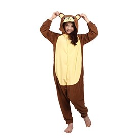 wotogold Animal Bear Pajamas Unisex Adult Cosplay Costumes , Brown, L