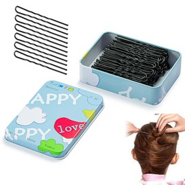 Hair Accessories, Hair Ornaments, Hairpins, U Pins, Screw Hairpins, Set of 50, Flower Hairpins, U-Shaped, For Hair Ornaments, 2.8 inches (7 cm), Ball Included, Hair Arrangement, Nurses, Weddings,