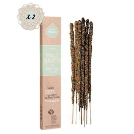Sagrada Madre Palo Santo Incense Sticks - Organic Natural Smudge Sticks for Cleansing, Meditation, Relaxation - Vegan, Slow-Burning, Low Smoke - Handmade in Argentina - 9”, 16 Pieces, (Patchouli)