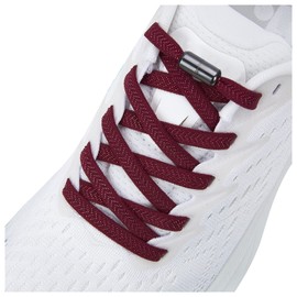 anan520 Elastic Shoe Laces - Elastic No Tie Shoelaces for Adults & Kids Shoes, Maroon, X-Large