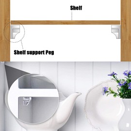 20 Pcs Shelf Pins - 5mm Nickel Shelf Support Pegs for Cabinets & Furniture, Durable Shelf Pegs for Kitchen Cabinets, Bookshelves, and More