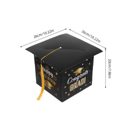 Operitacx Graduation Card Box 2025 Congratulations Degree Card Box Holder Class of 2025 Foldable Card Holder for Graduation Party Favours