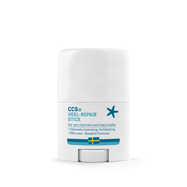 CCS Heel Repair Stick for very dry feet and cracked heels - 25% Urea effectively hydrates and softens dry feet - 25ml