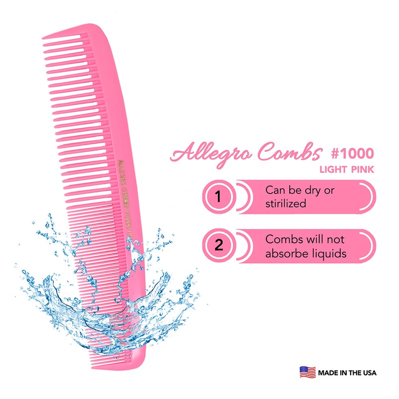 Allegro Combs 1000 X-Large Styling Comb Hair Cutting Barber Stylist