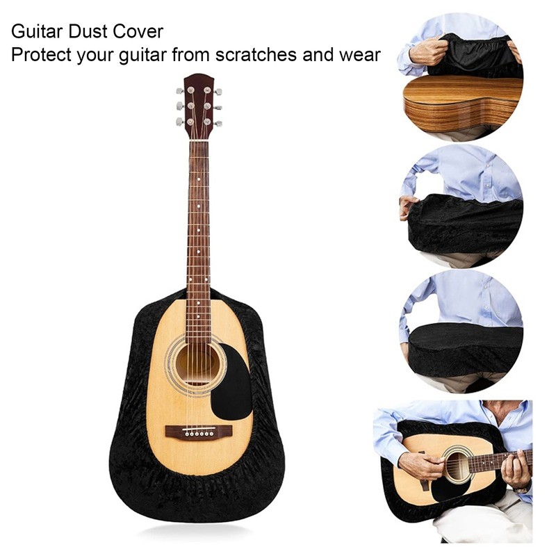 Electric Guitar Flannel Dust Cover Panel Protective Sleeve Musical Instrument