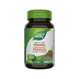 Natures Way Semilla de Hinojo, 100 Cpsulas Vegetales  Apoyo Digestivo Natural y Alivio de la Hinchazn                                                 