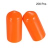 QUARKZMAN Pack of 200 Rubber Caps 7 mm (1/4 Inch)