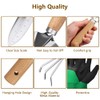 OFFCUP Garden tool set, 6 pieces garden hand tools includes