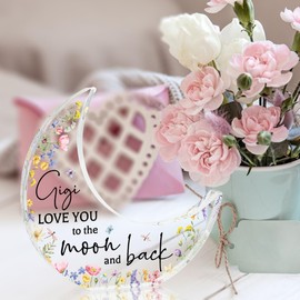 Gigi Gifts for Grandma - Gifts for Gigi Delicate Gigi Birthday Gifts from Grandkids Acrylic Moon Decorations 5.0 x 5.0 Inches Mothers Day Christmas Birthday Gifts for Gigi, Ideas