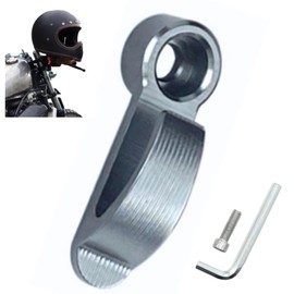 Bike Scooter Luggage Hanging Hardware Helmet Bag Convenience Store Bag Hook Hanger Holder Bracket Scooter Skater Kick Board Bar Handle Aluminum Work Commute to School (Titanium Silver)