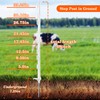 Zoiut 50 Pack Electric Fence Posts,48 Inch/4FT Step-in Plastic Posts