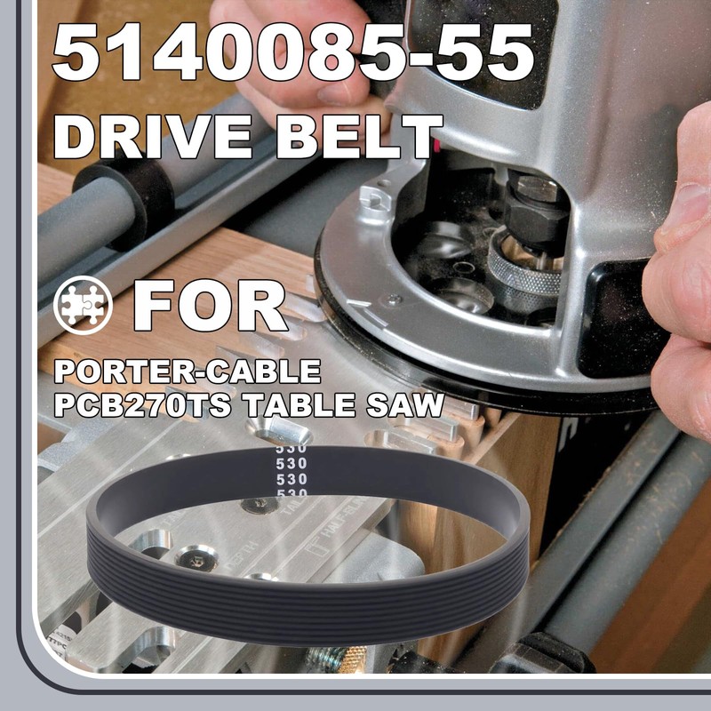 5140085-55 Durable Table Saw Replacement Drive Belt – Fits Porter