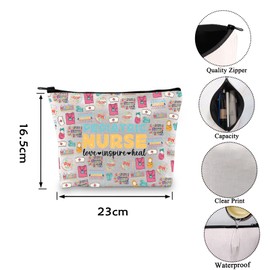 Pediatric Nurse Makeup Bag Pediatric Nurse Grad Gifts Nurse Zipper Pouch Makeup Bag (Pediatric Nurse CA)