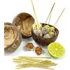 CANAPE KING Split Bamboo Skewer - Disposable Wooden Cocktail Stick