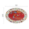 Bico Red Spring Bird Ceramic 16 inch Oval Platter, Microwave