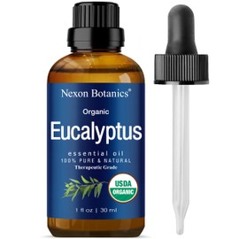 Organic Eucalyptus Essential Oil 30 ml - Pure Eucalyptus Essential Oil for Diffuser - Eucalyptus Oil Essential Oil for Sauna - Essential Oils Eucalyptus - Aceite de Eucalipto - Nexon Botanics