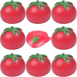 Release Stress Squeeze Toy, Fake Strawberry Banana Peaches Oranges Ice Cream,Great to Release Stress for Adults and Children (Tomato)