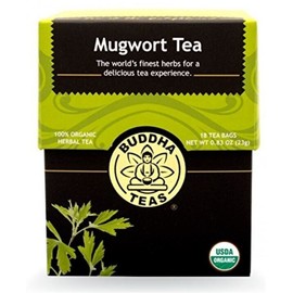 Buddha Teas Organic Mugwort Tea - OU Kosher, USDA Organic,  18 bags 7/2026