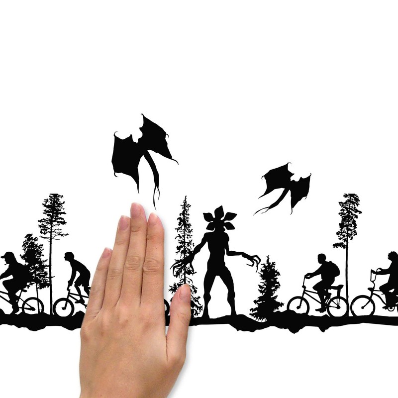 RoomMates RMK5144SCS Stranger Things Forest Scene Peel and Stick Wall