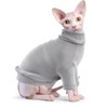 Idepet Sphynx Cat Shirt,Hairless Cats Cotton Clothes Turtleneck Sweater Breathable