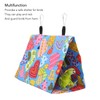Bird Hanging Bed, Playing Triangular Canvas Colorful Parrots House Bed
