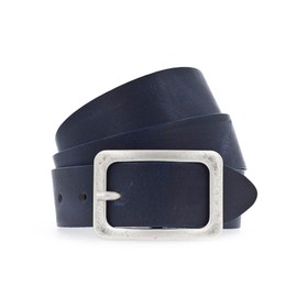 Vanzetti Women's Belt Leather Marine Booster 35 mm Full Leather Belt, Night Blue