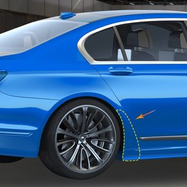 ACROPIX Front Rear Mudguard Mud Flap Protective Fender with Screws Fits Nis San Compatible with Sentra Black 4 Pack