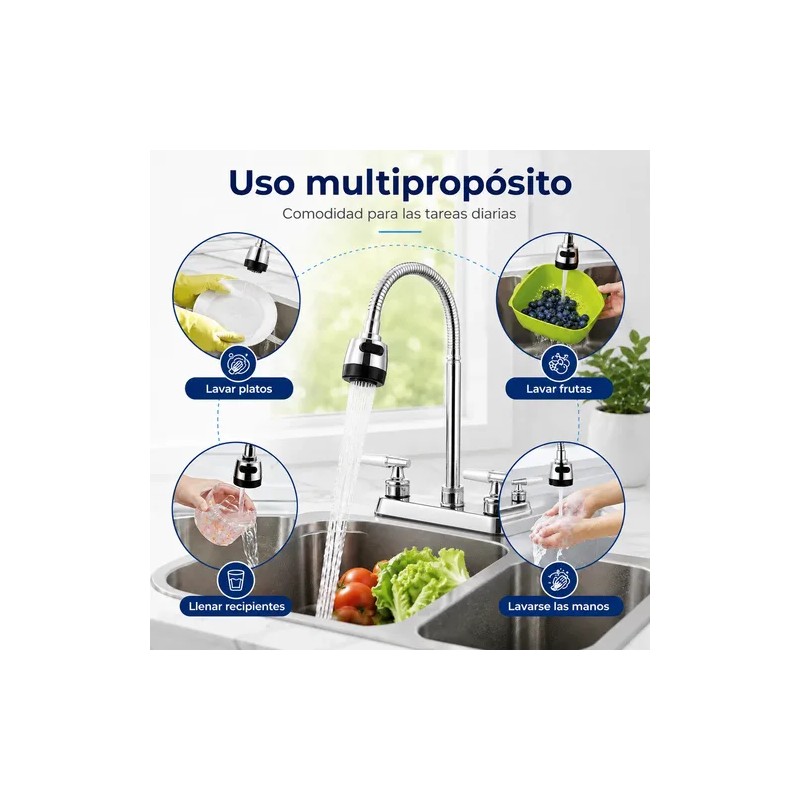 Grifo Mezclador Para Fregadero Flexiblellave De Cocina