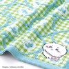 Chiikawa 41-1072130 Pochette Face Towel, Green, Gauze Pile, Cute, Approx.