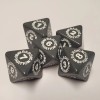 Rook Robot Bardic Inspiration d6 & d8 Dice Bundle Compatible