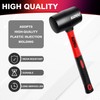 LOZAGU LOZAGU 16oz Rubber Mallet Hammer, Fiberglass Handle, Rubber Mallet