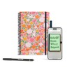 BAMBOOK Floral Notebook - A5 - Lined, Reusable Notebook, Notepad,