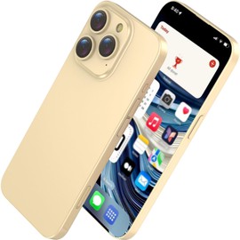 Fake Phone Dummy Prop Phone, Decoy Phone Pear Phone Non-Working Phone 14 Pro for Kid Play, Display Phone Look Like Real Phone 14 Pro (Gold)