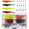 Worms Set of 55 Ajing Meberling Salt Lures Worms 2.4