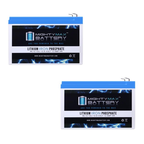 Mighty Max Battery 12V 12Ah Lithium Replacement Battery Compatible with