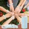 Unittype 100 Pcs Christian Silicone Bracelets Glow in The Dark